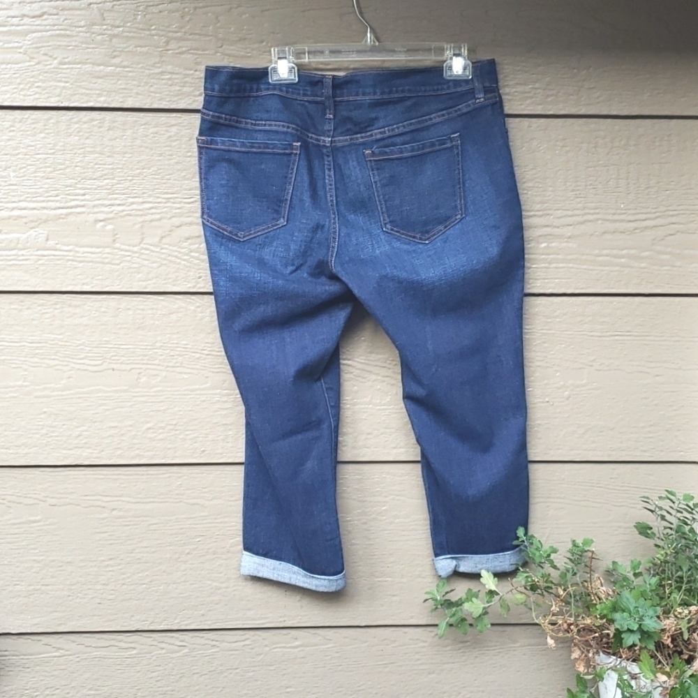 Old navy Rockstar Boyfriend jeans skinny bonfire milky way 14 cropped - Picture 5 of 7